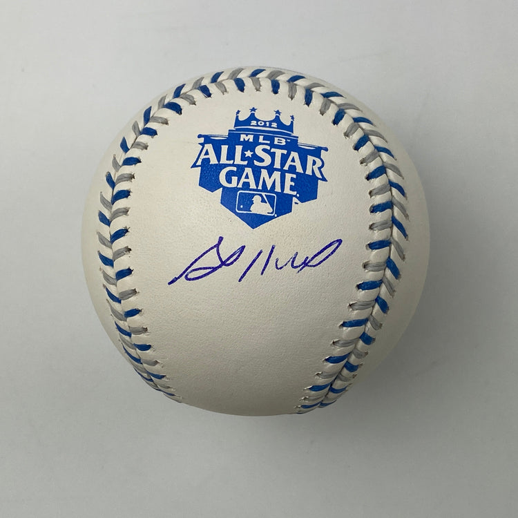 Autographed/Signed Jose Altuve 2012 All-Star Game Rawlings Official Major League Baseball ROML JSA COA Auto