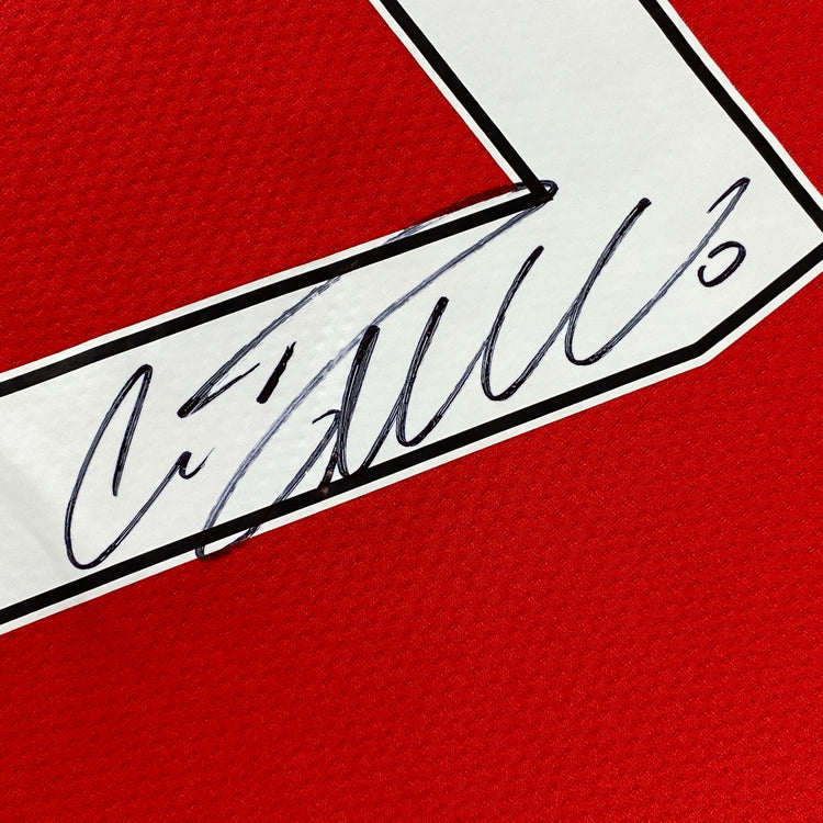 Autographed/Signed Cristiano Ronaldo Manchester United Red 2008 Soccer Jersey Beckett BAS COA/LOA