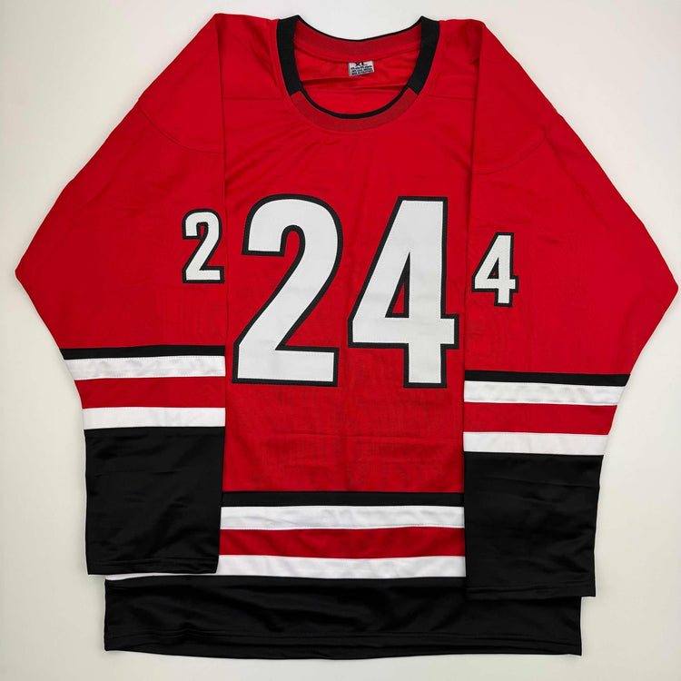 Autographed/Signed Seth Jarvis Carolina Red Hockey Jersey Beckett BAS COA