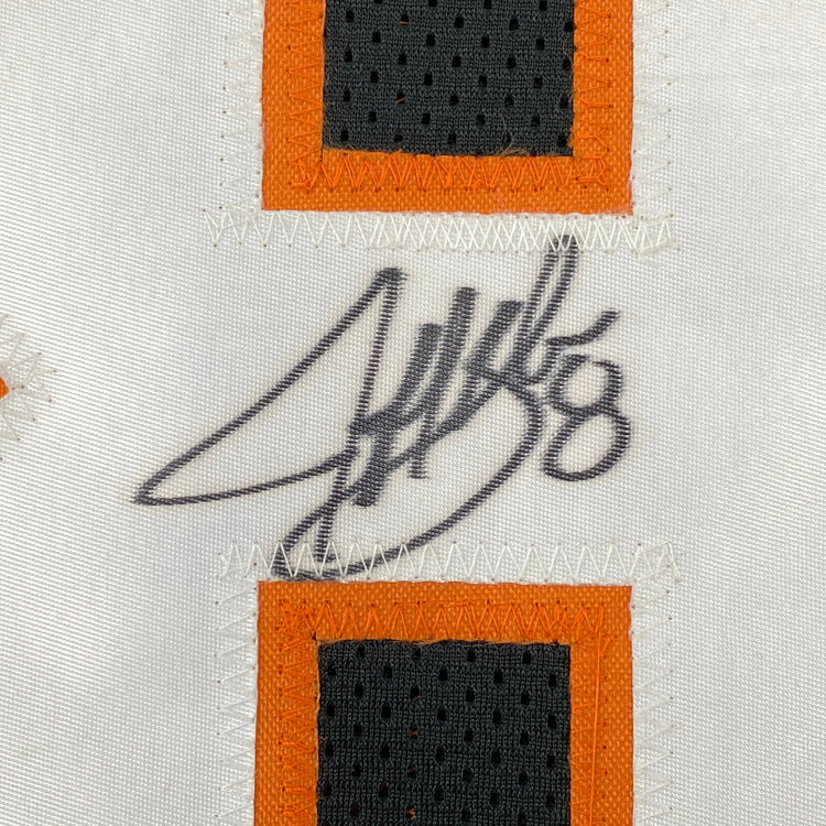 Autographed/Signed Jeff Blake Cincinnati Black Football Jersey JSA COA