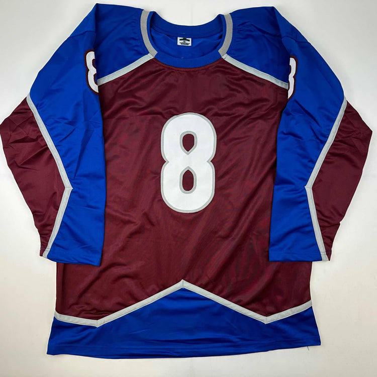 Facsimile Autographed Cale Makar Colorado Maroon Reprint Laser Auto Hockey Jersey Size Men's XL