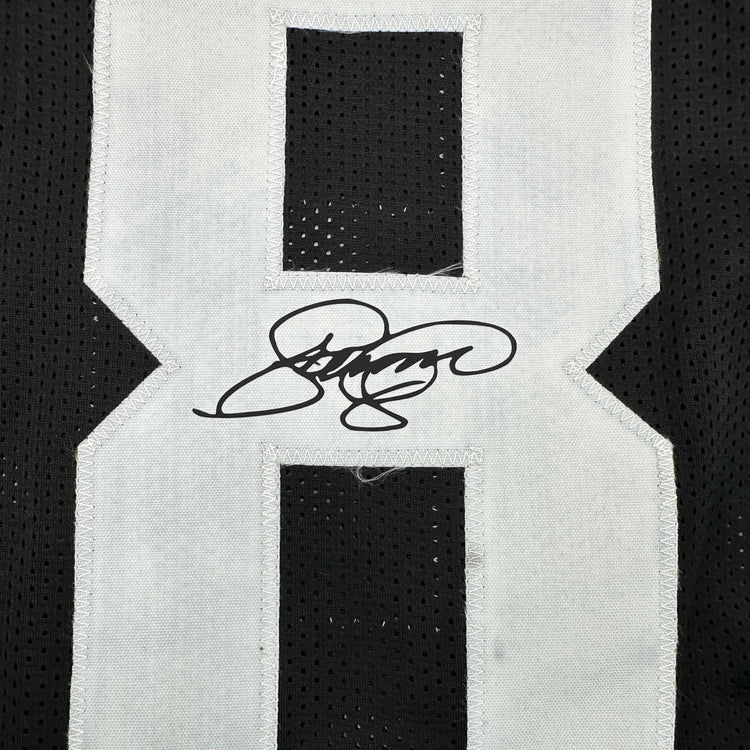 Facsimile Autographed L.C. LC Greenwood Pittsburgh Black Reprint Laser Auto Football Jersey Size Men's XL
