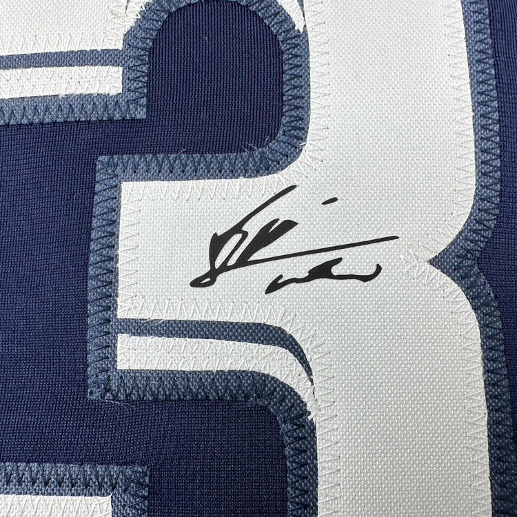 Facsimile Autographed Lionel Messi Leo PSG Blue Reprint Laser Auto Soccer Jersey Size Men's XL