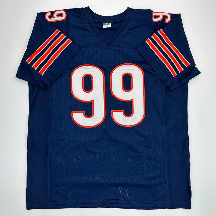 Facsimile Autographed Dan Hampton Chicago Blue Reprint Laser Auto Football Jersey Size Men's XL