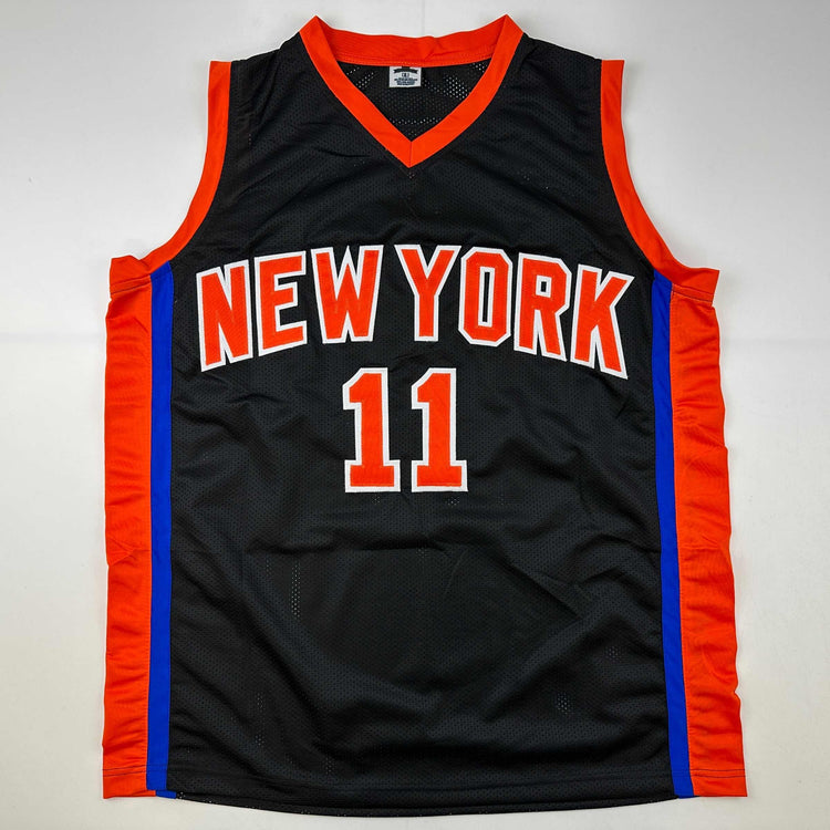 Autographed/Signed Jalen Brunson New York Black Basketball Jersey PSA/DNA COA