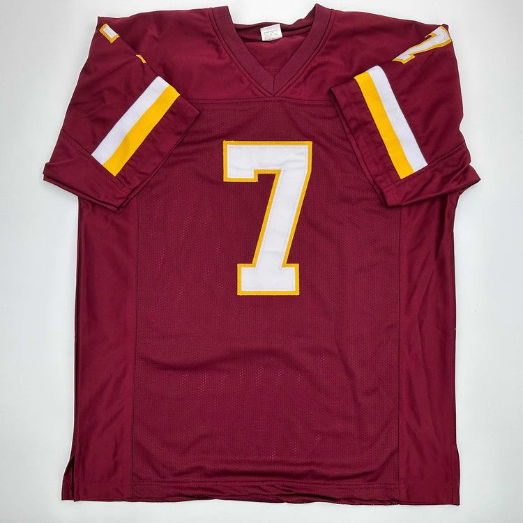 Facsimile Autographed Dwayne Haskins Jr. Washington Red Reprint Laser Auto Football Jersey Size Men's XL