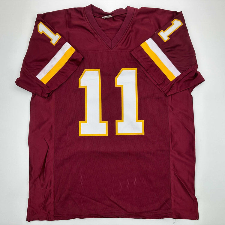 Facsimile Autographed Mark Rypien Washington Red Reprint Laser Auto Football Jersey Size Men's XL