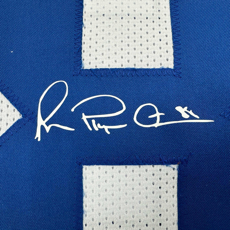Facsimile Autographed Michael Irvin Dallas White Reprint Laser Auto Football Jersey Size Men's XL