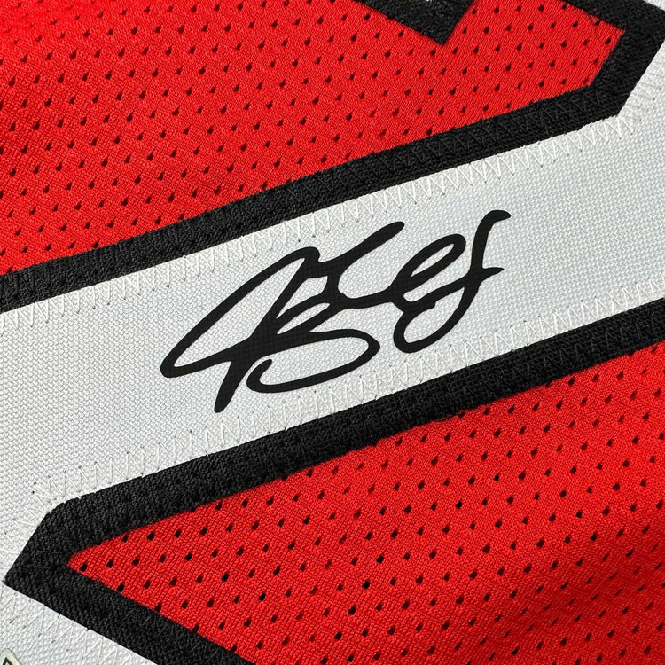 Facsimile Autographed Jimmy Butler Miami Red Reprint Laser Auto Basketball Jersey Size Men's XL