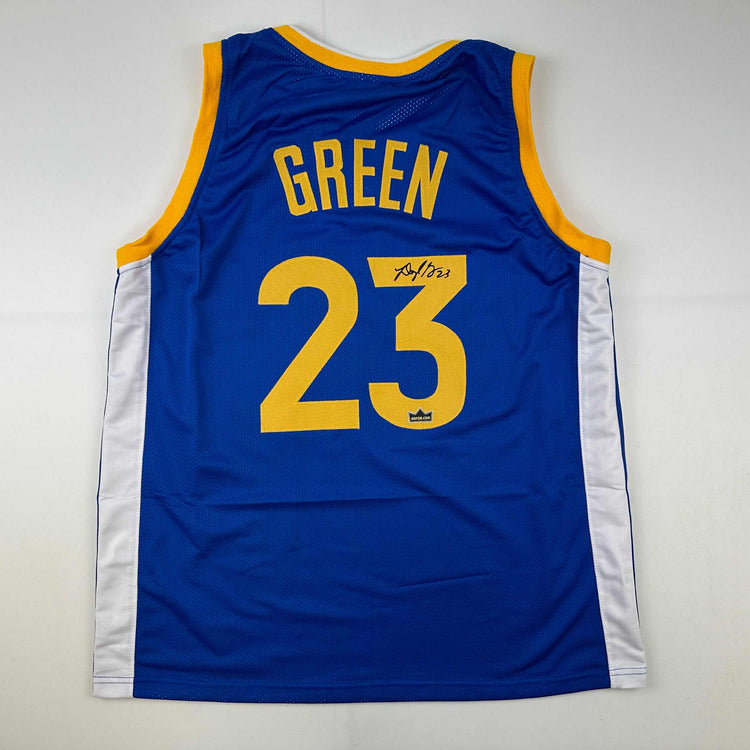 Facsimile Autographed Draymond Green Golden State Blue Reprint Laser Auto Basketball Jersey Size Men's XL