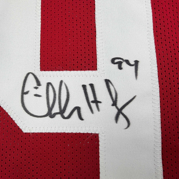 Autographed/Signed Charles Haley San Francisco Red Football Jersey JSA COA
