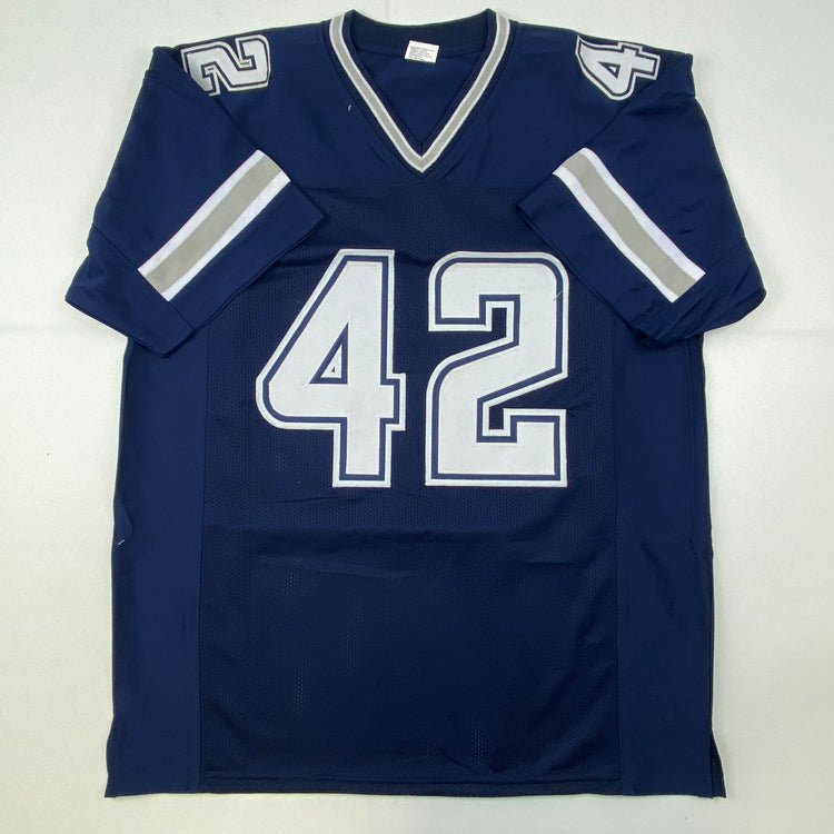 Autographed/Signed Keanu Neal Dallas Blue Football Jersey PSA/DNA COA