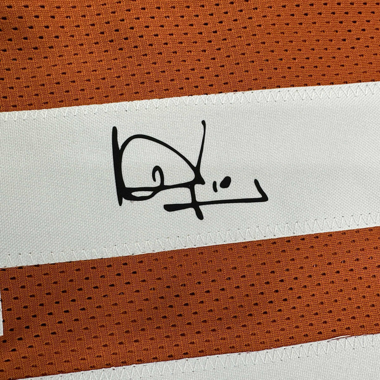 Facsimile Autographed Vince Young Texas Orange Reprint Laser Auto College Football Jersey Size Men's XL