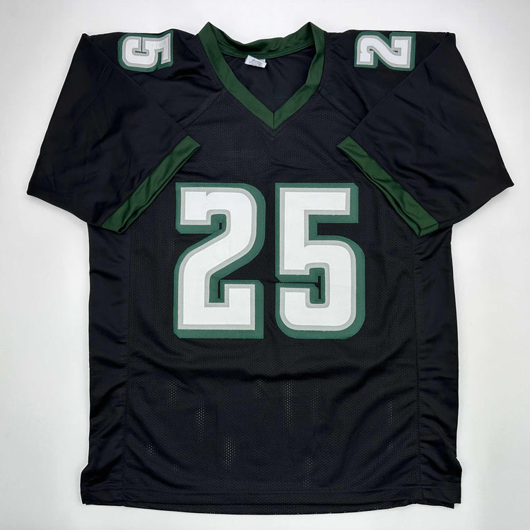 Facsimile Autographed LeSean McCoy Philadelphia Black Reprint Laser Auto Football Jersey Size Men's XL
