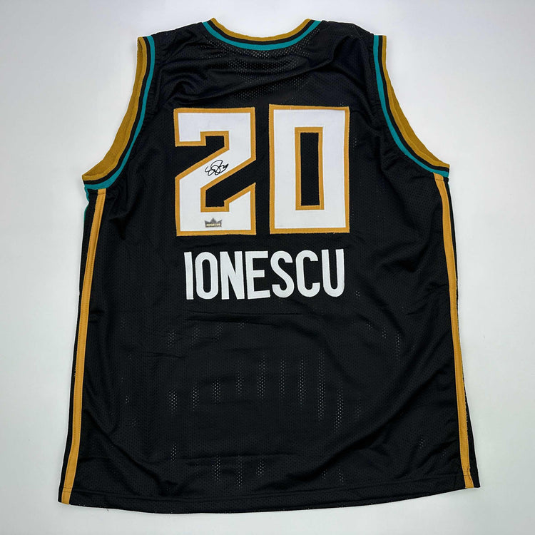 Facsimile Autographed Sabrina Ionescu New York Black Reprint Laser Auto Basketball Jersey Size Men's XL