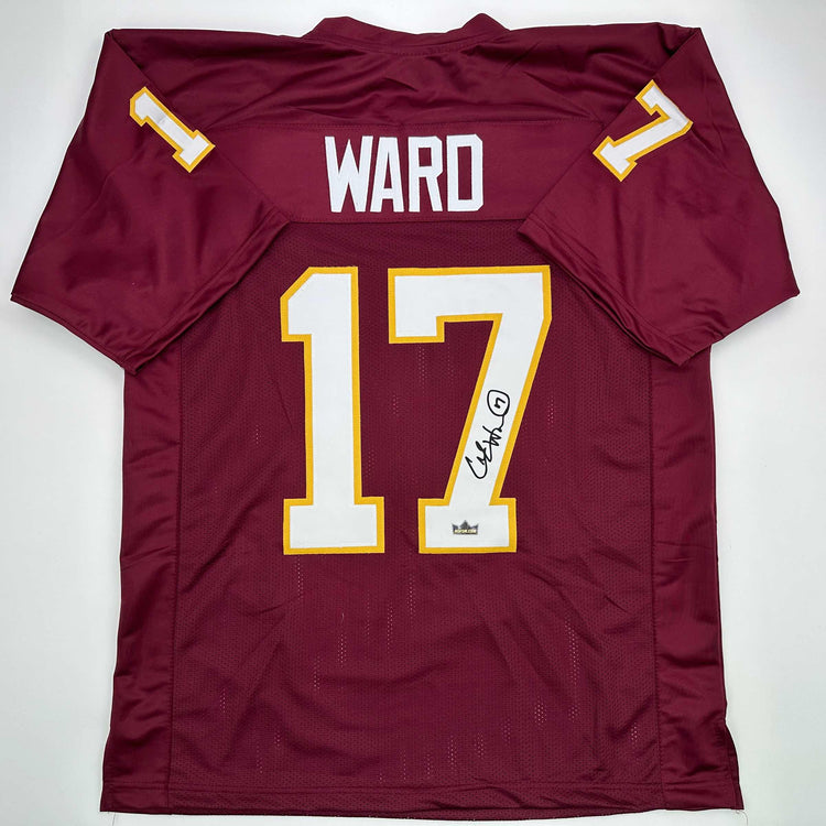 Facsimile Autographed Charlie Ward Florida State Maroon Reprint Laser Auto College Football Jersey Size Men's XL
