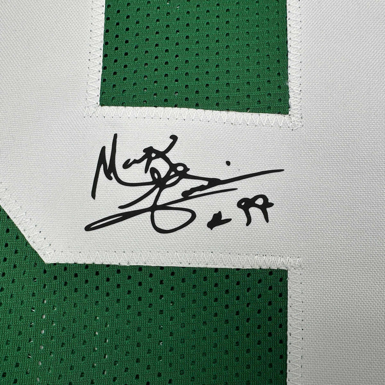 Framed Facsimile Autographed Mark Gastineau 35x39 New York Green Reprint Laser Auto Football Jersey