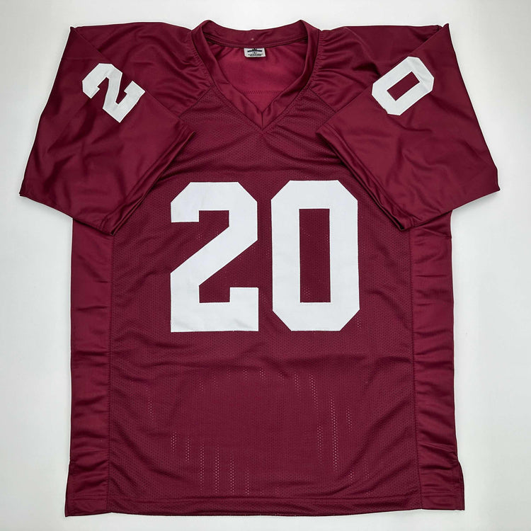 Facsimile Autographed Billy Sims Oklahoma Red Reprint Laser Auto College Football Jersey Size Men's XL