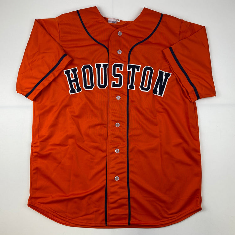 Autographed/Signed Kyle Tucker Houston Orange Baseball Jersey Beckett BAS COA