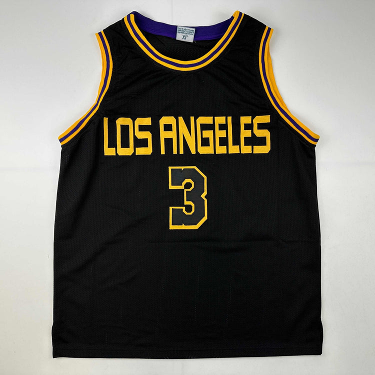 Facsimile Autographed Anthony Davis Los Angeles LA Black Mamba Reprint Laser Auto Basketball Jersey Size Men's XL