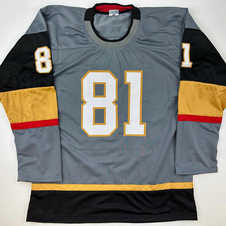 Facsimile Autographed Jonathan Marchessault Vegas Grey Reprint Laser Auto Hockey Jersey Size Men's XL