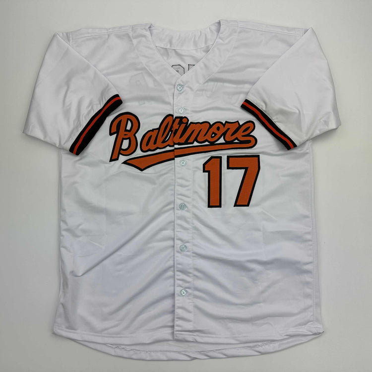 Facsimile Autographed Colton Cowser Baltimore White Reprint Laser Auto Baseball Jersey Size Men's XL