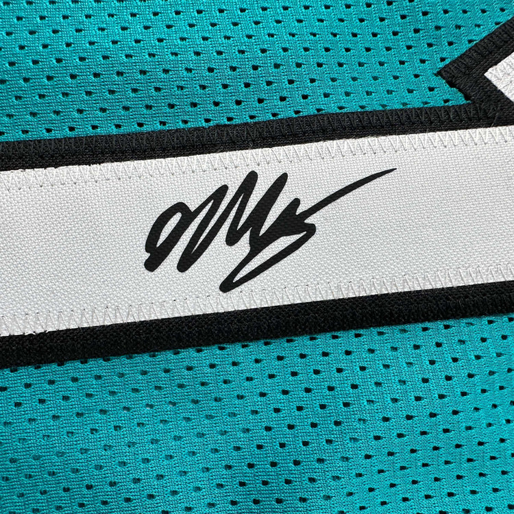 Facsimile Autographed Victor Wembanyama San Antonio Teal Retro Reprint Laser Auto Basketball Jersey Size Men's XL