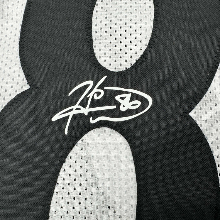 Framed Facsimile Autographed Hines Ward 35x39 Pittsburgh White Reprint Laser Auto Football Jersey
