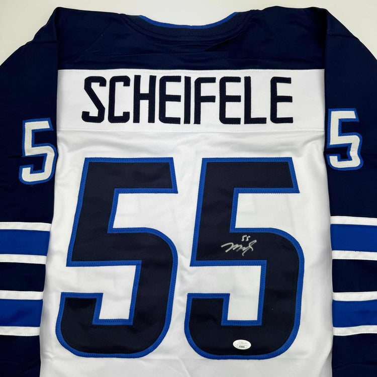 Autographed/Signed Mark Scheifele Winnipeg White Hockey Jersey JSA COA