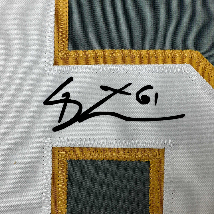 Facsimile Autographed Mark Stone Vegas Grey Reprint Laser Auto Hockey Jersey Size Men's XL