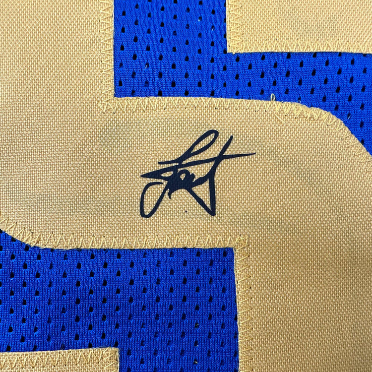 Facsimile Autographed Nikola Jokic Denver Royal Blue Reprint Laser Auto Basketball Jersey Size Men's XL