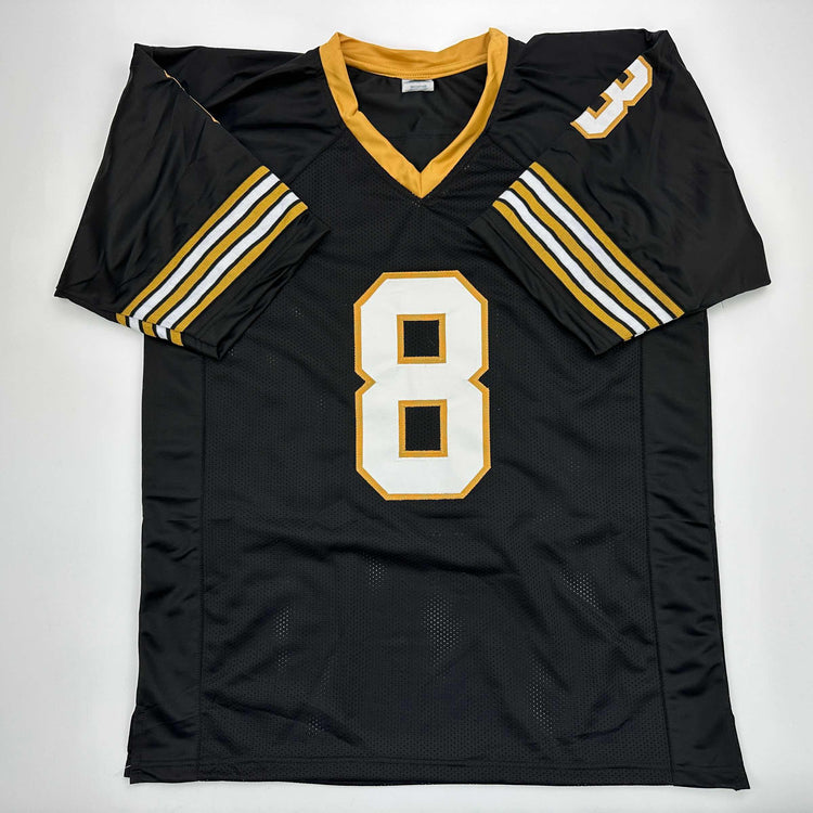 Facsimile Autographed Archie Manning New Orleans Black Reprint Laser Auto Football Jersey Size Men's XL