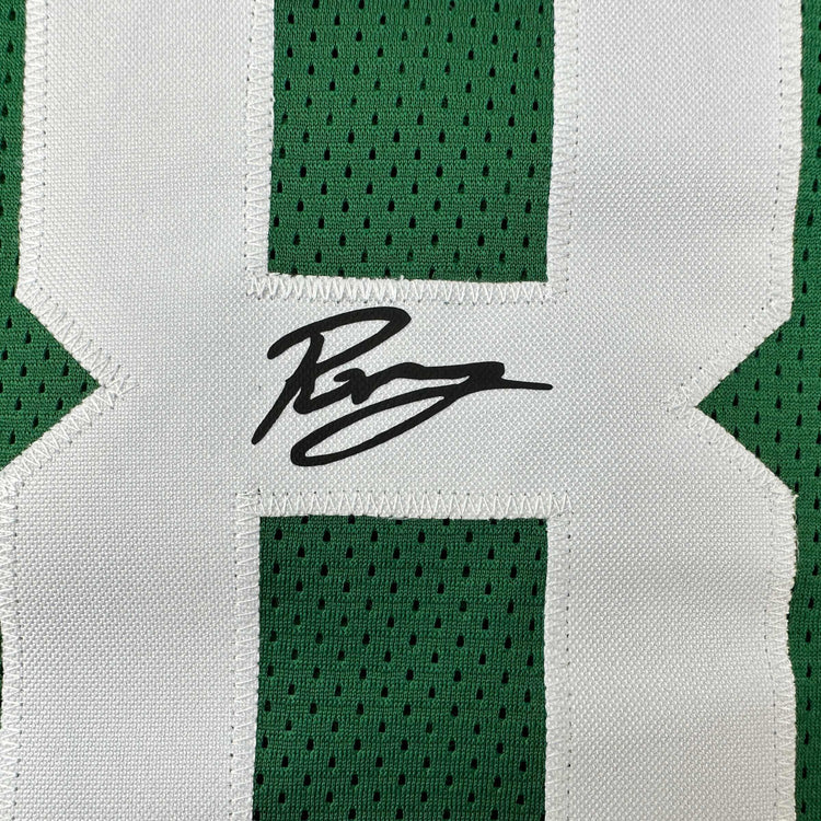 Facsimile Autographed Kristaps Porzingis Boston Green Reprint Laser Auto Basketball Jersey Size Men's XL