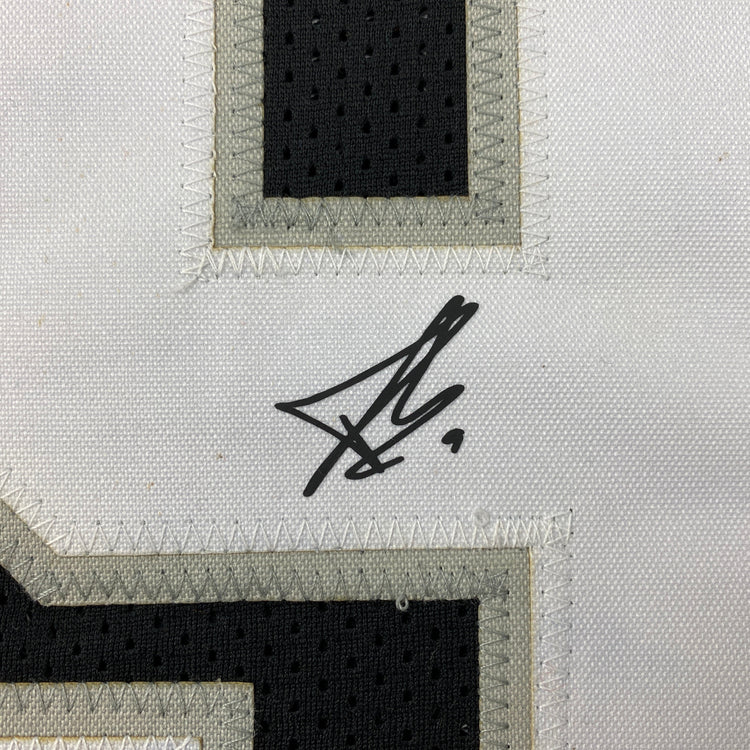 Facsimile Autographed Tony Parker San Antonio Black Reprint Laser Auto Basketball Jersey Size Men's XL