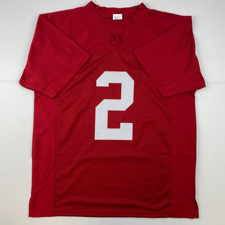 Facsimile Autographed Derrick Henry Alabama Red Reprint Laser Auto College Football Jersey Size Men's XL