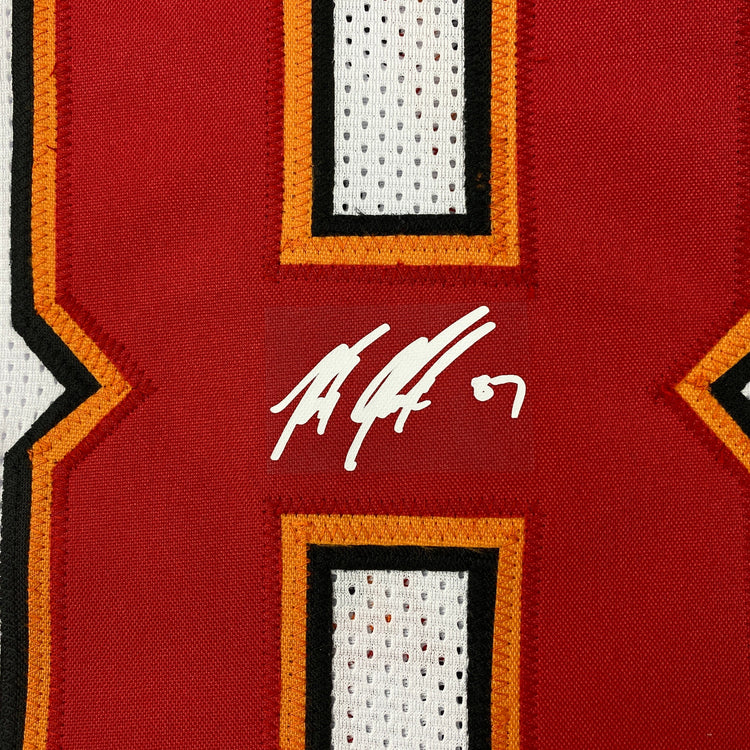 Facsimile Autographed Rob Gronk Gronkowski Tampa Bay White Reprint Laser Auto Football Jersey Size Men's XL