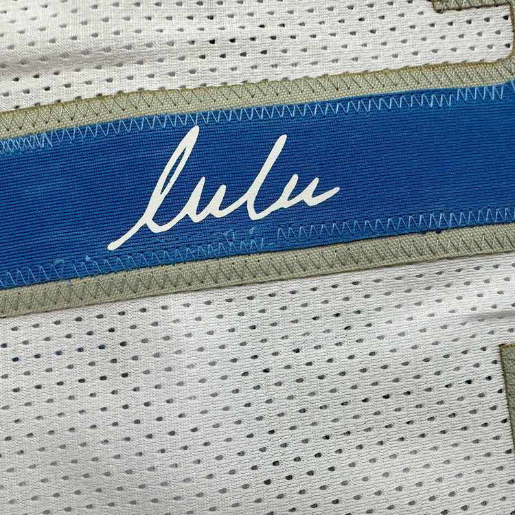 Facsimile Autographed Luka Doncic Dallas White Reprint Laser Auto Basketball Jersey Size Men's XL