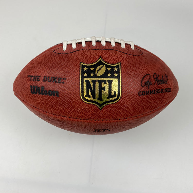 Autographed/Signed Tim Tebow New York Jets Authentic The Duke Full Size Football JSA COA
