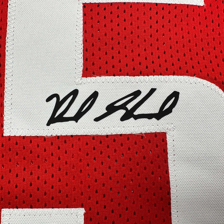 Facsimile Autographed Reed Sheppard Houston Red Reprint Laser Auto Basketball Jersey Size Men's XL