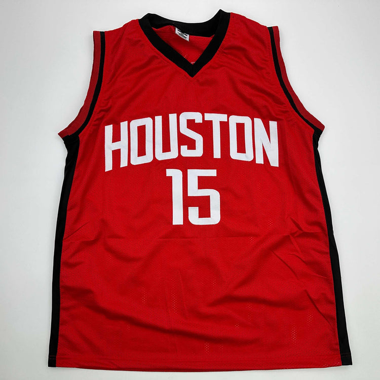 Facsimile Autographed Reed Sheppard Houston Red Reprint Laser Auto Basketball Jersey Size Men's XL