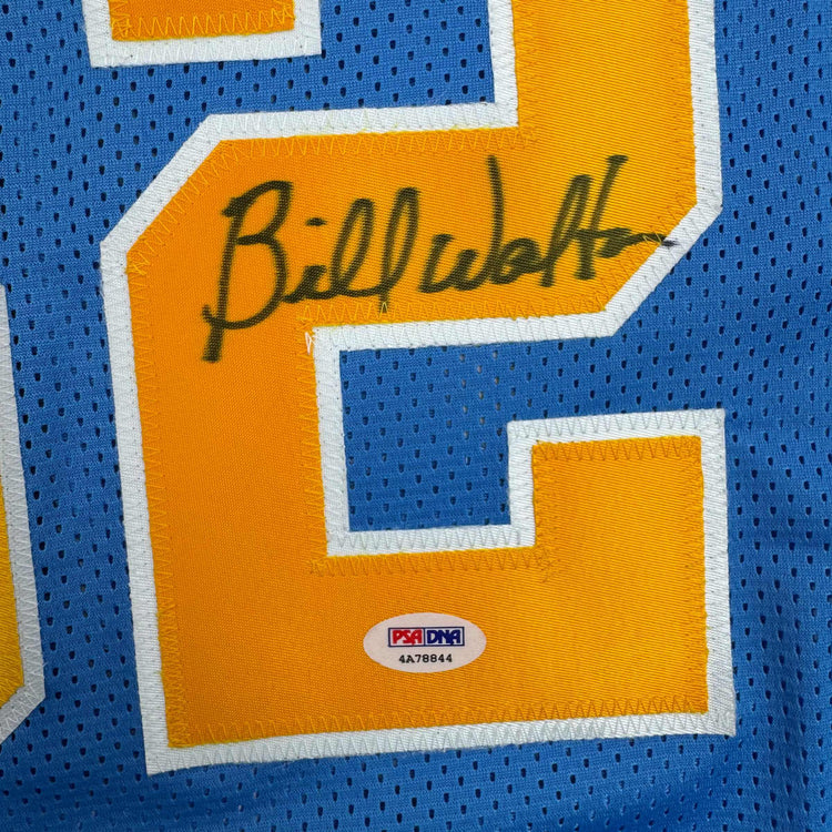 Autographed/Signed Bill Walton UCLA Blue College Basketball Jersey JSA COA
