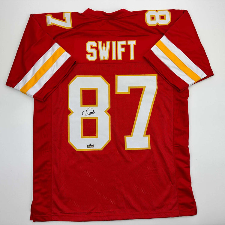 Facsimile Autographed Swift #87 Kansas City Red Reprint Laser Auto Football Jersey Size Men's XL
