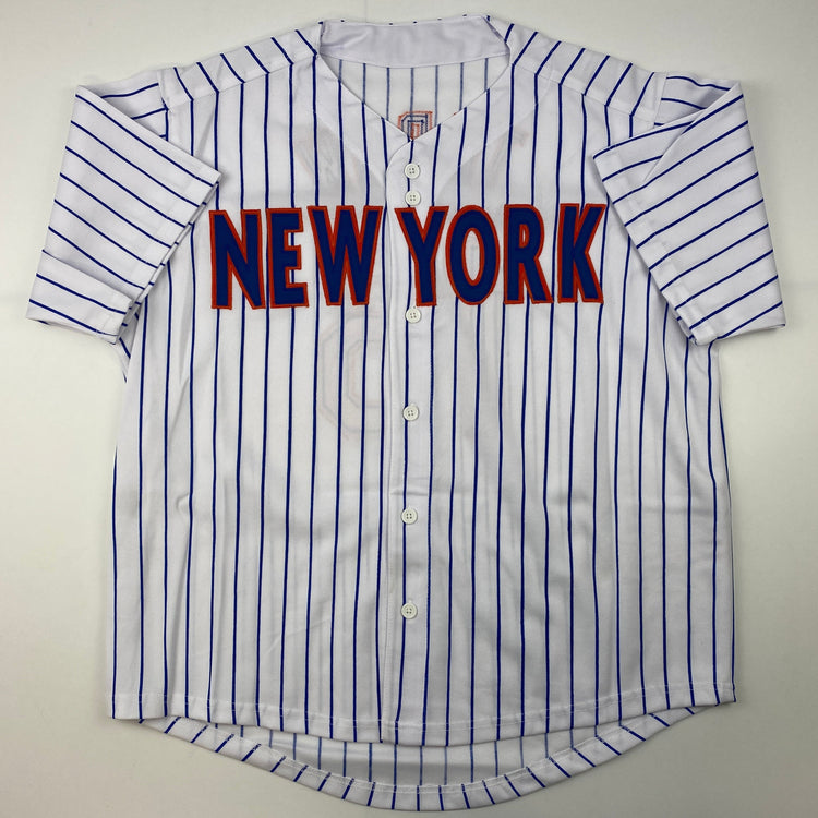 Facsimile Autographed Tim Tebow New York Pinstripe Reprint Laser Auto Baseball Jersey Size Men's XL