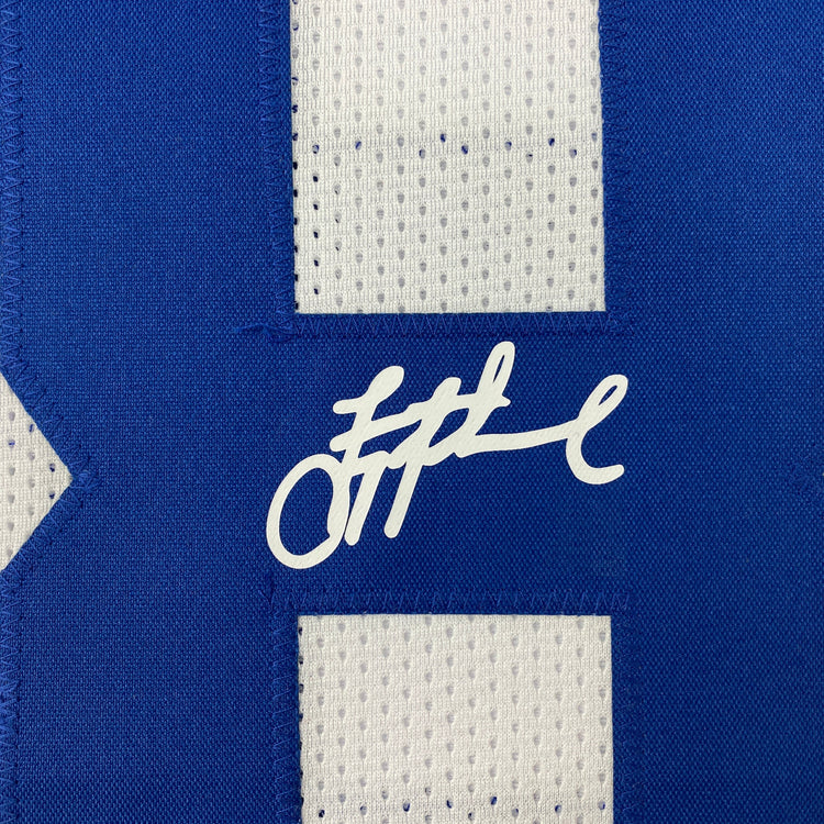 Facsimile Autographed Troy Aikman Dallas White Reprint Laser Auto Football Jersey Size Men's XL