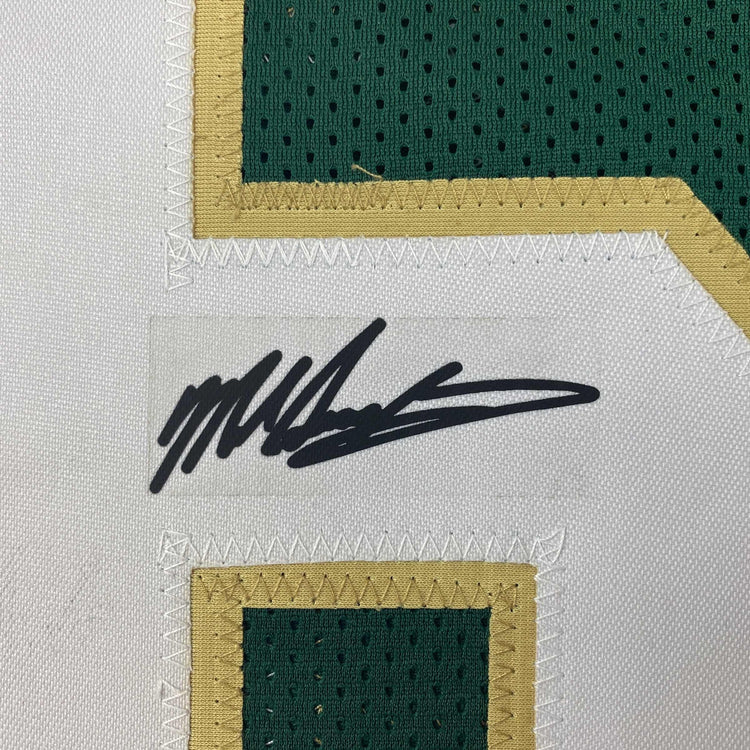 Facsimile Autographed Mike Singletary Baylor Green Reprint Laser Auto College Football Jersey Size Men's XL