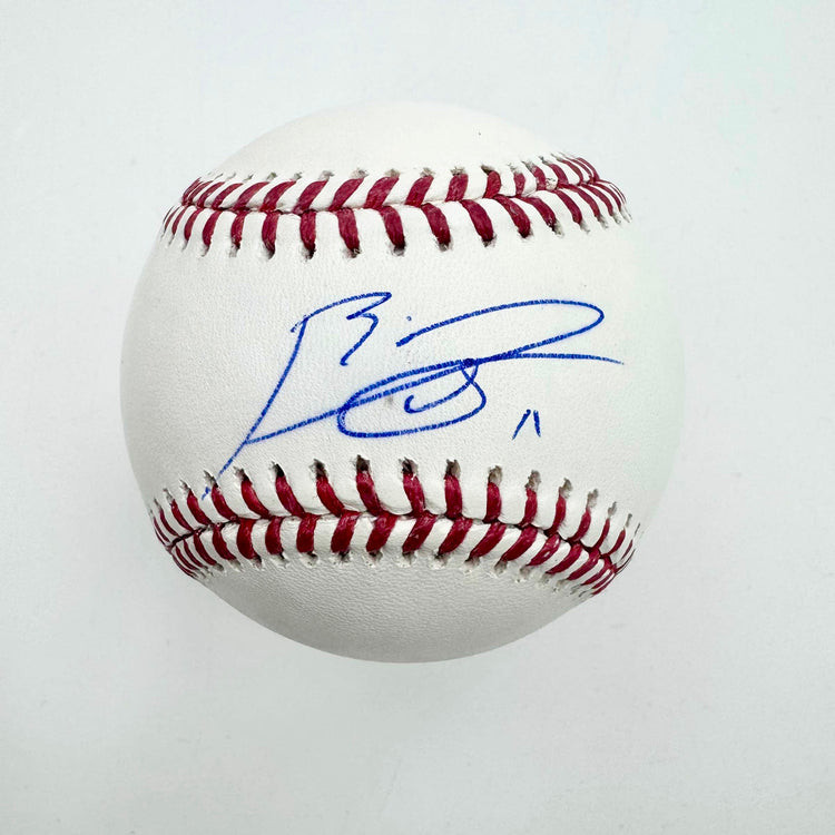 Autographed/Signed Rafael Devers Rawlings Official Major League ROML Baseball JSA COA