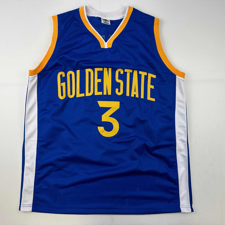 Facsimile Autographed Chris Paul Golden State Blue Reprint Laser Auto Basketball Jersey Size Men's XL