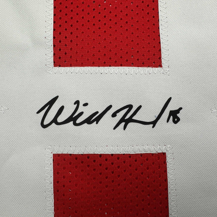 Facsimile Autographed Will Howard Ohio State Red Reprint Laser Auto College Football Jersey Size Men's XL