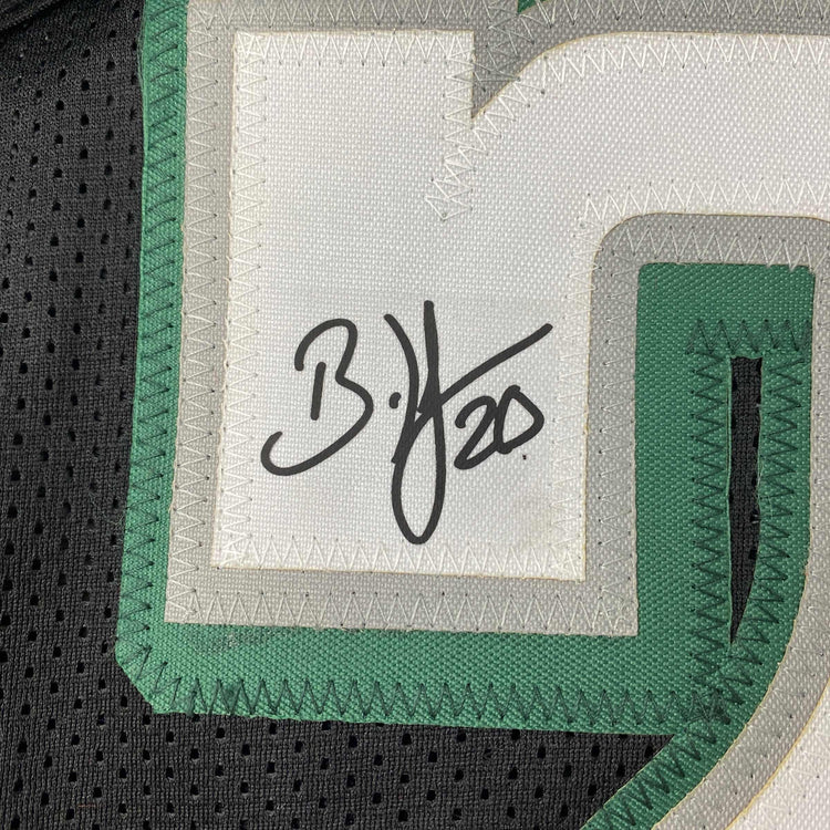 Facsimile Autographed Brian Dawkins Philadelphia Black Reprint Laser Auto Football Jersey Size Men's XL