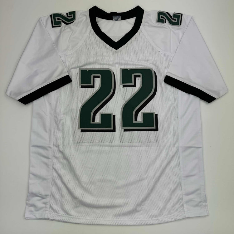 Autographed/Signed Asante Samuel Sr. 4x Pro Bowl Philadelphia White Football Jersey JSA COA